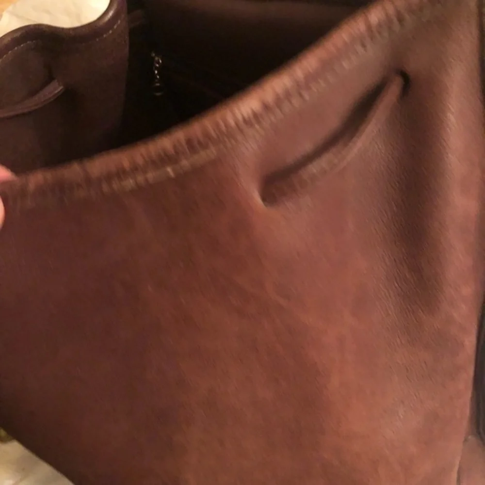 Coach brown leather daypack backpack made in Costa Rica - Picture 16 of 16